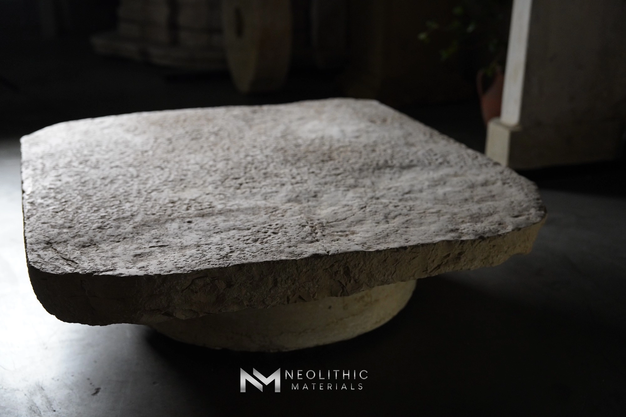 Antique Italian Limestone Table Top - Image 4